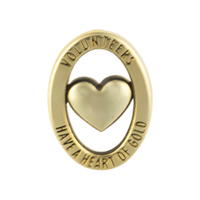 Volunteer Lapel Pins "Heart of Gold"